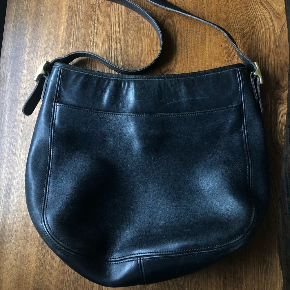 Black Leather Coach Bag